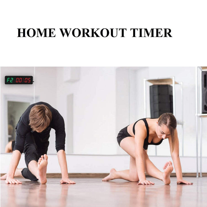 BTBSIGN LED Interval Timer Count Down/Up Clock Stopwatch with Remote for Home Gym Fitness Green