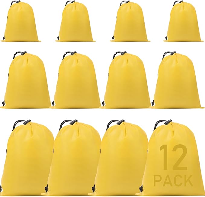 iMucci Upgrade Waterproof Drawstring Bag Sack Nylon Bag Ditty Bag for Gym Traveling, Hiking, Yoga, Shopping