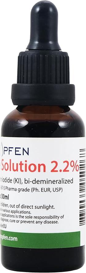 2.2% Lugol's Iodine Solution 1 Fl Oz - 30 ml | Pharmaceutical Grade Ingredients | Lugols Solution Made with Iodine and Potassium Iodide | Heiltropfen®