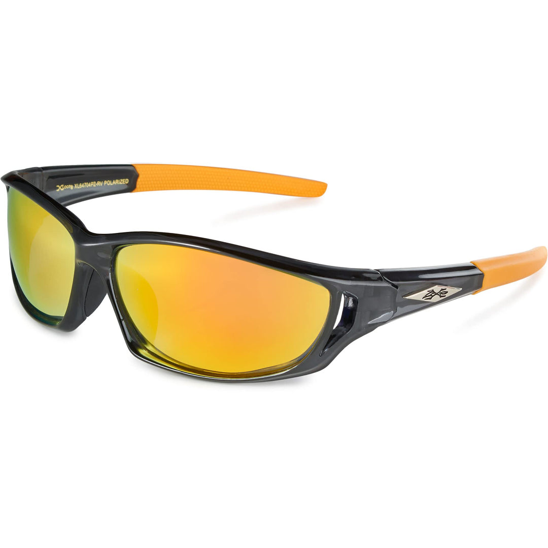 X LOOP Polarized Sports Sunglasses for Men - Wrap Around UV400 Baseball Running Cycling Driving Fishing Golf Glasses