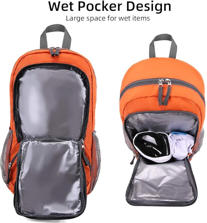 35L Lightweight Foldable Waterproof Packable Travel Small Hiking Backpack Daypack for men women