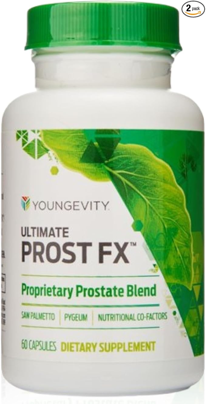 Youngevity Ultimate Prost Fx™ - Saw Palmetto + 9 Herb Blend for Men's Prostate Health - DHT Support - Urinary and Prostate Supplement - 60 Capsules (Pack of 2)