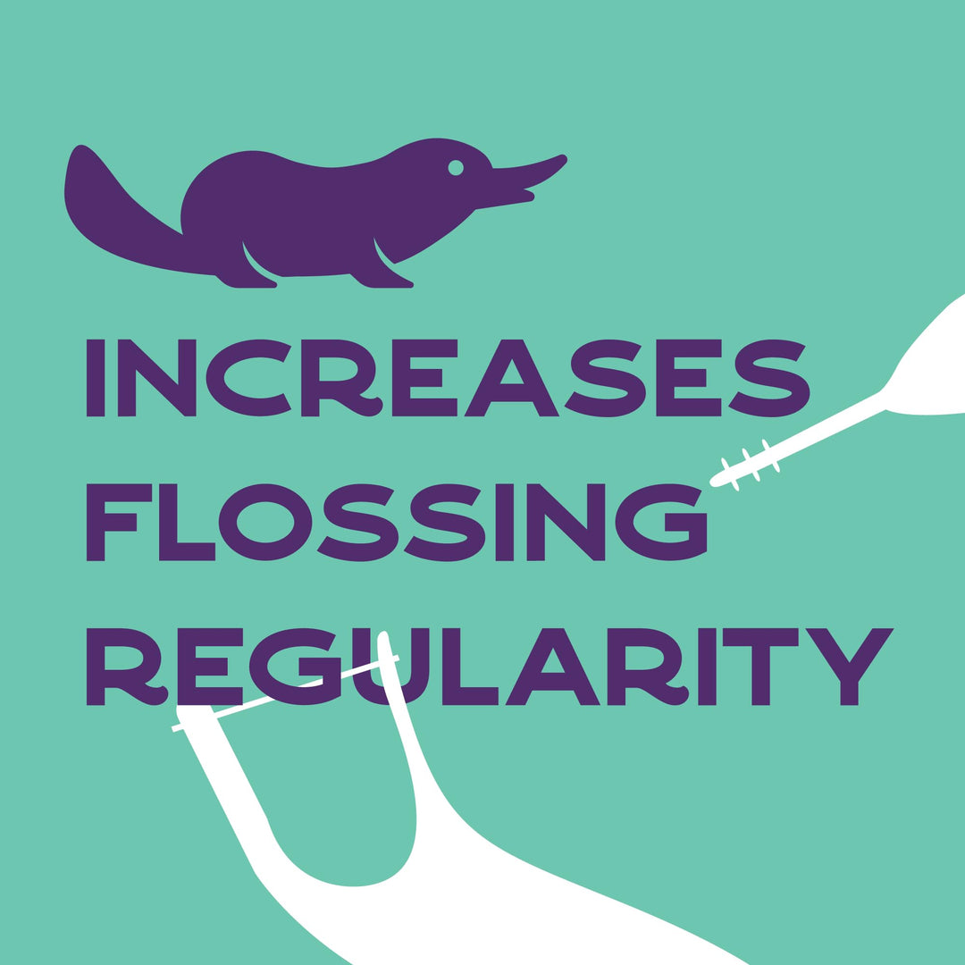 Platypus Orthodontic Flossers for Braces, 40 Count (Pack of 1), Ortho Picks for Adults & Kids, Fits Under Arch Wire, Non-Damaging, Encourage Flossing Habits