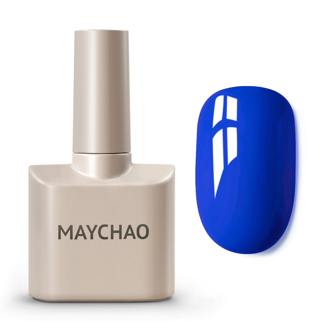 Maychao 15Ml Neon Blue Gel Nail Polish 1Pc Bright Blue Gel Polish Soak Off Uv Led Nail Polish Nail Art Starter Manicure Salon Di