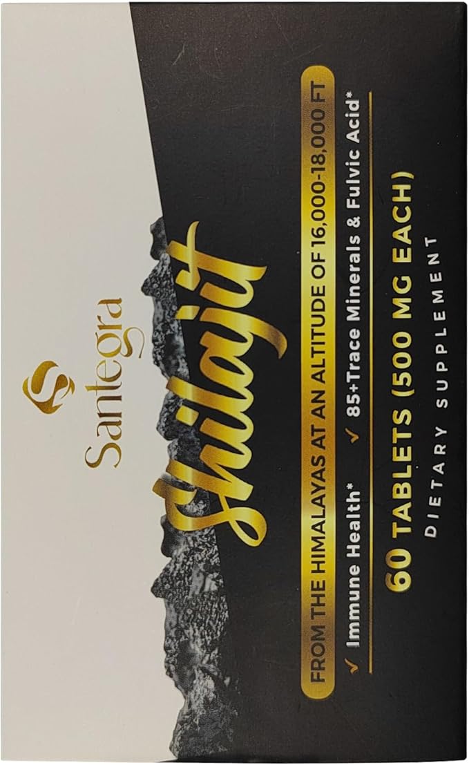 30,000 MG Shilajit Tablets, 100% Shilajit Pure Tablets 240 Counts - Shilajit Himalayan Organic Rich in Fulvic Acid & 85+ Trace Minerals, Shilajit Resin Supplement for Energy & Immune System