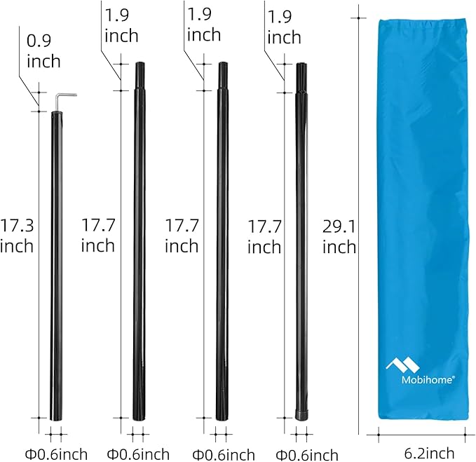 Pop Up Canopy Sun Shelters Shade Tent Pop Up 8.2' X 8.2' - Instant Portable Sports Cabana Umbrella, Easy Set-up and Take Down, with Sun Protection and One Shade Wall Included (Awning Blue)