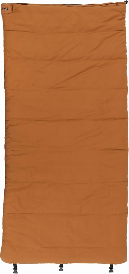 ALPS OutdoorZ Redwood -10° Sleeping Bag, Plaid Flannel Lined, Cotton Canvas