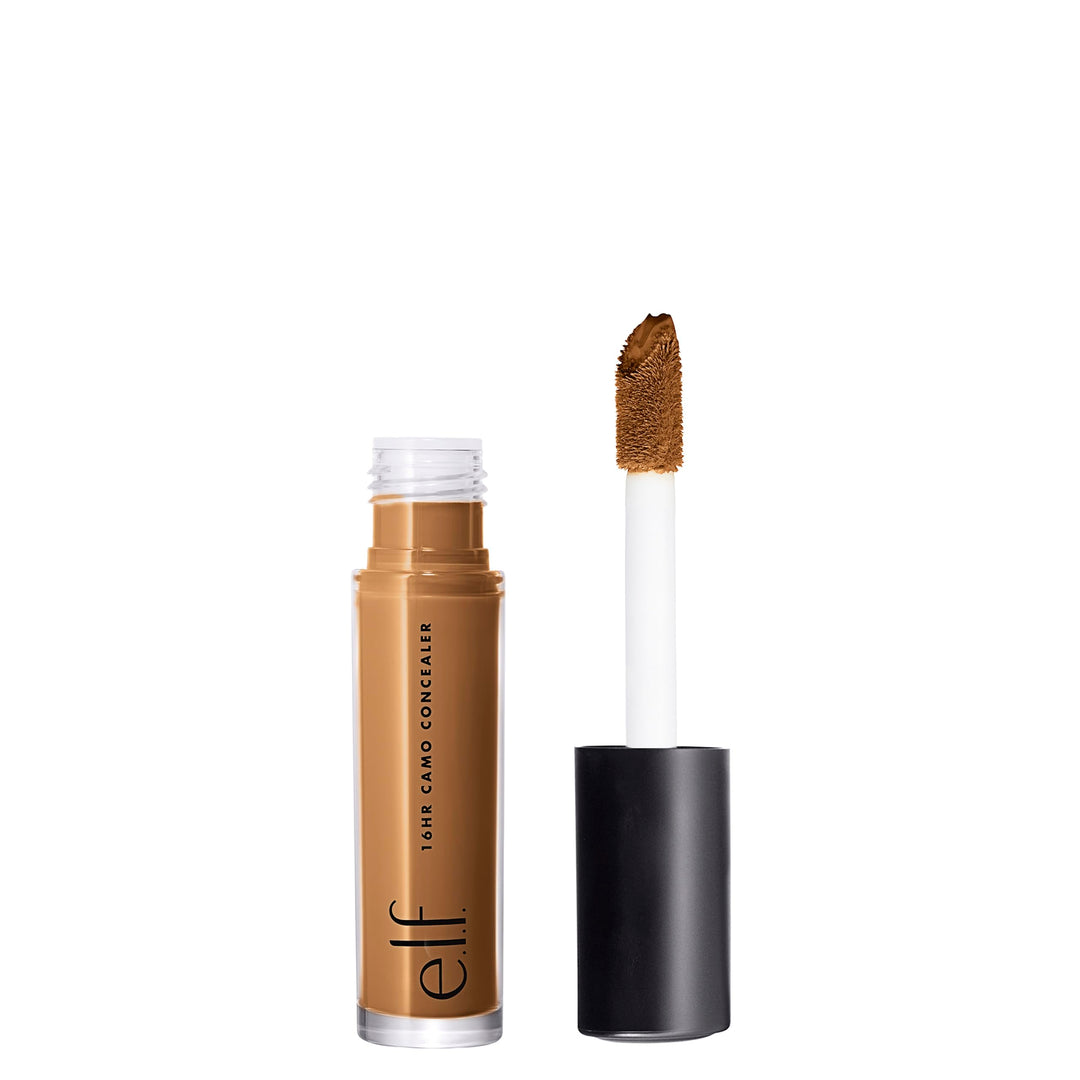 e.l.f. 16HR Camo Concealer, Full Coverage, Highly Pigmented Concealer With Matte Finish, Crease-proof, Vegan & Cruelty-Free, Deep Chestnut, 0.203 Fl Oz