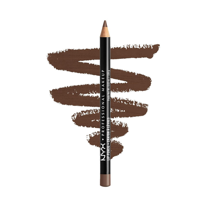 NYX Slim Lip Pencil | Long-Lasting Creamy Lip Liner | Hot Red - 2 Pack