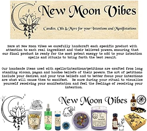 Attraction Abundance Essential Oils Herbal Spell Ritual Bath Salts with Real Herbs Botanicals Infused Enhance Beauty Love Power Control Success Confidence Attain Dreams Goals Self Love Acceptance