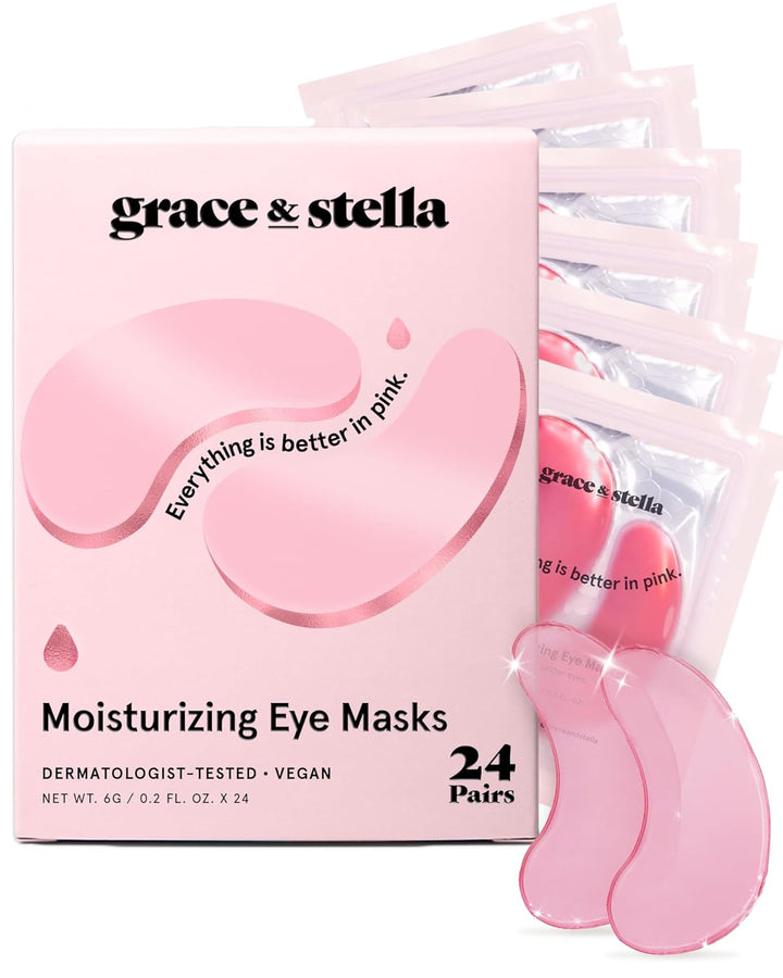 Under Eye Mask Patches | Reduce Dark Circles & Puffiness | Vegan Gel (72 Pairs)