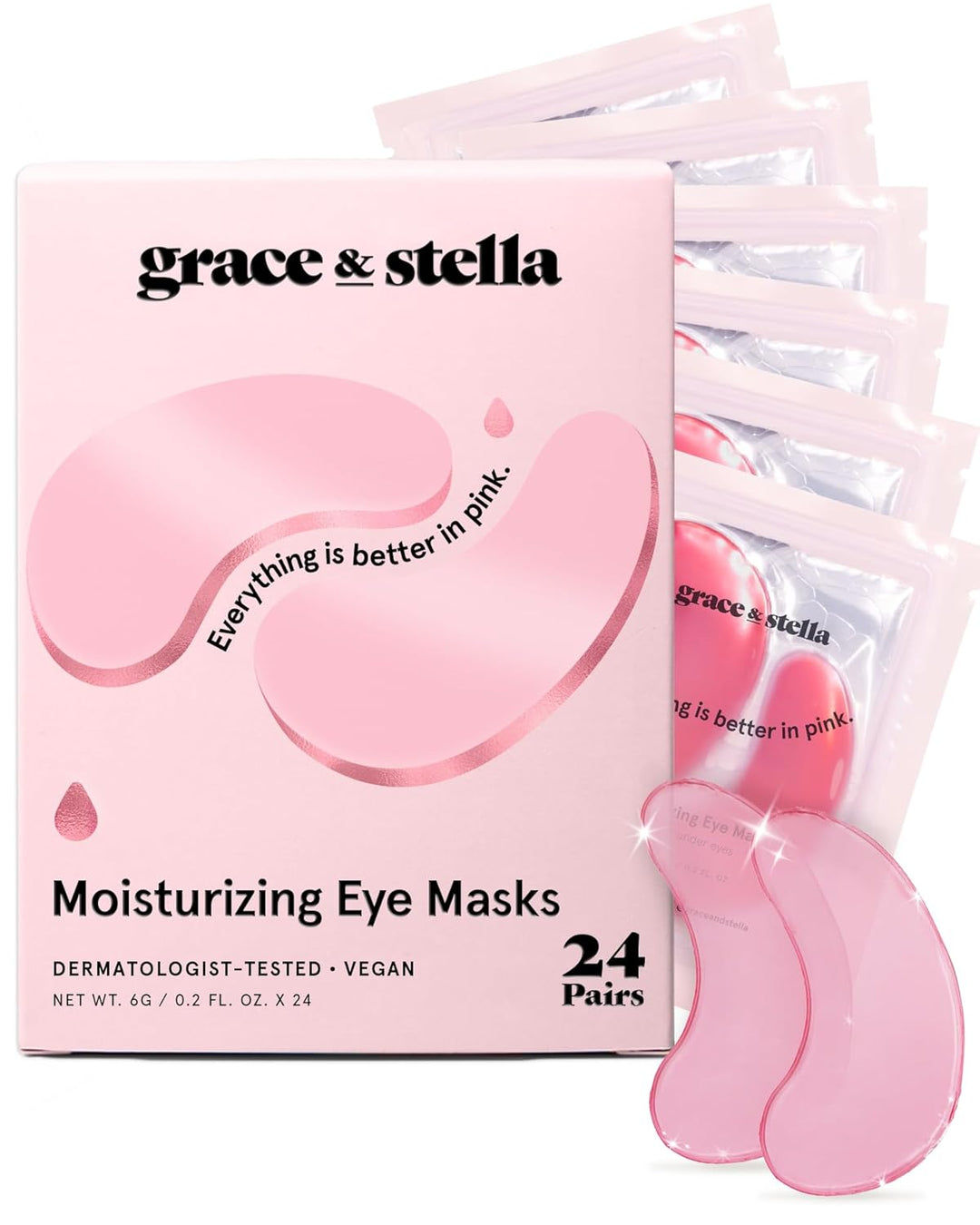 Under Eye Mask | Reduce Dark Circles & Puffiness | Vegan Gel Patches for Women