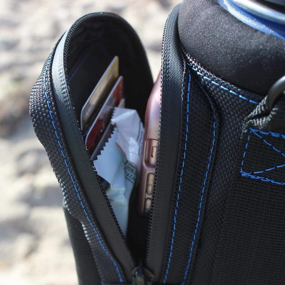 Arca Gear 32 oz Hydro Carrier - Insulated Water Bottle Sling w/Carry Handle, Shoulder Strap, Wallet and Two Pouches - The Perfect Flask Accessory (Frost Grey)