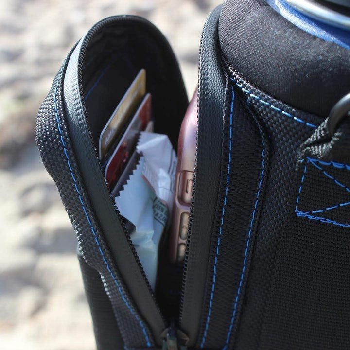 Arca Gear 32 oz Hydro Carrier - Insulated Water Bottle Sling w/Carry Handle, Shoulder Strap, Wallet and Two Pouches - The Perfect Flask Accessory (Frost Grey)