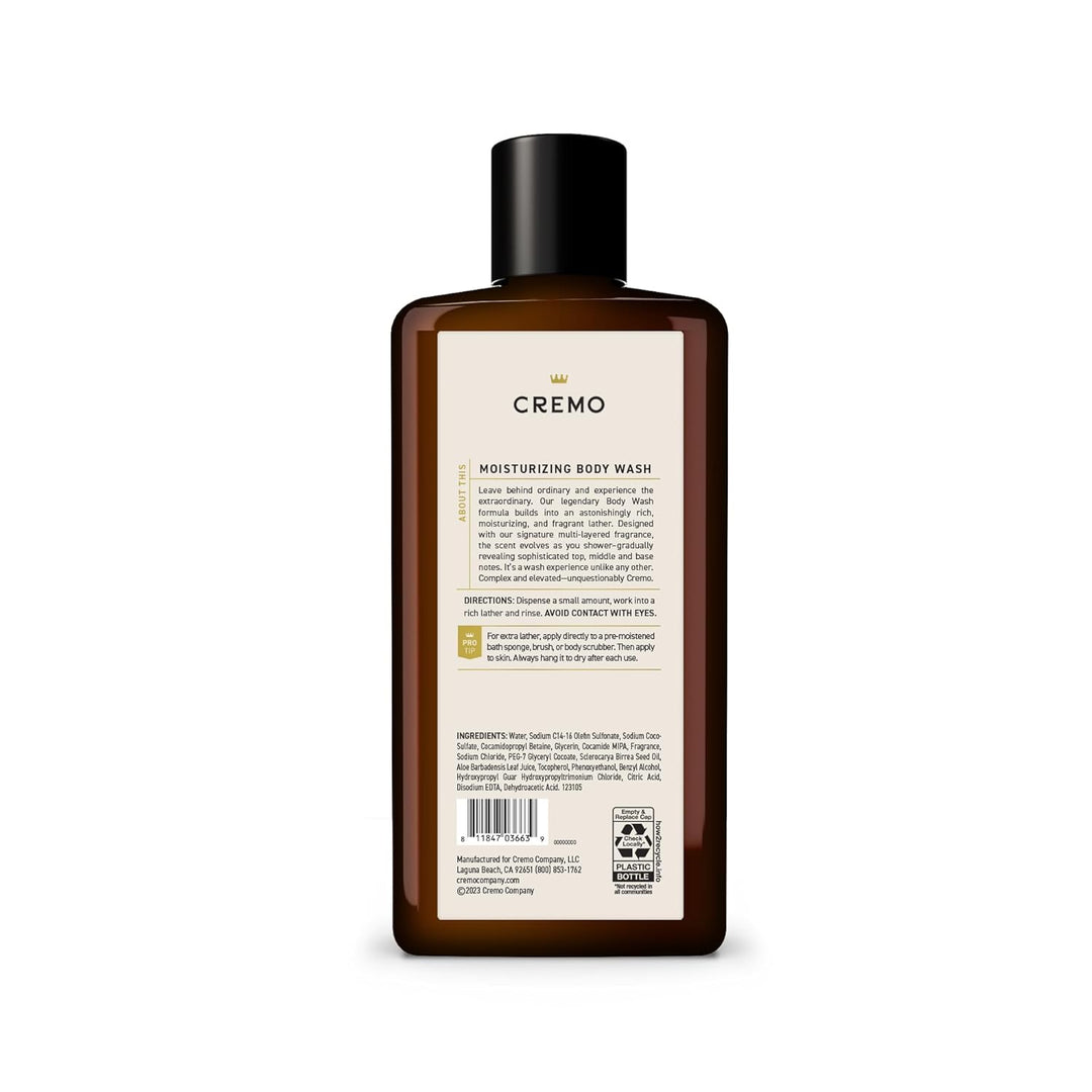 Cremo Body Wash for Men | Italian Bergamot & Neroli Blossom | 16 Fl Oz