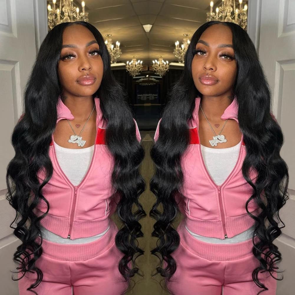 Aopusi Body Wave Human Hair Bundles Body Wave 3 Bundles (22 24 26 Inch) Brazilian Virgin Remy Hair Weave Human Hair Body Wave Bu