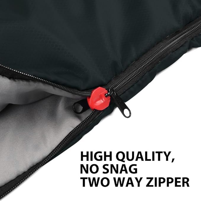 Gold Armour Sleeping Bags for Adults Cold Weather & Warm - Backpacking Camping Sleeping Bag for Kids 10-12, Girls, Boys - Lightweight Compact Camping Essentials Gear Accessories, Left Zipper