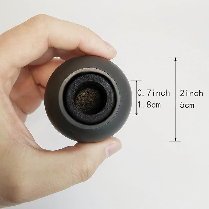 Fits 18mm Legs Camping Chair Anti Sink Rubber Ball Feet Anti Slipery Set of 4 Outdoor Chair Leg Cap Fishing Hiking Uneven Floor Portable with A Mesh Sport Bag