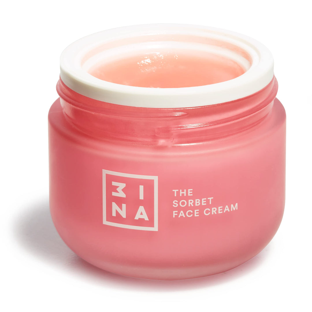3Ina Makeup - Vegan - Cruelty Free - The Sorbet Face Cream - Coral - Moisturizing - Soothing - Nourishing - Light Weight Texture