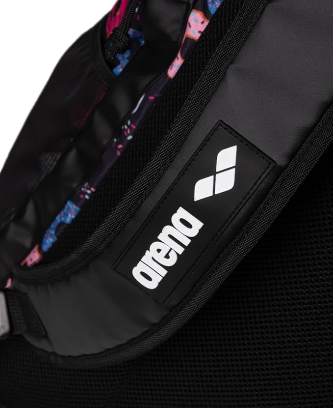 ARENA Spiky III Backpack 45 Swimming Athlete Sports Gym Rucksack Large Training Gear Equipment Swim Bag for Men and Women, 45 Liters, Donuts