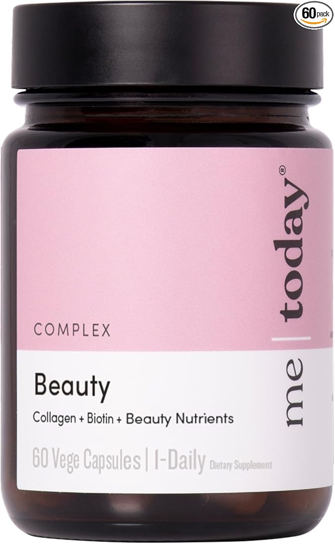 Beauty Supplement, for Hair, Skin and Nails, 60 Capsules, with Vitamin C, Collagen, Biotin and Zinc