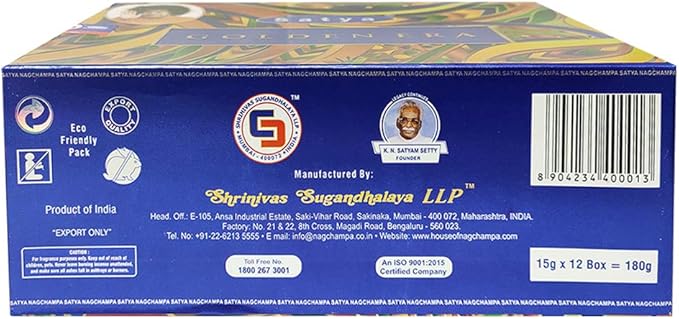 Golden Era Incense Sticks and Incense Stick Holder Bundle Insence Insense Satya Incense