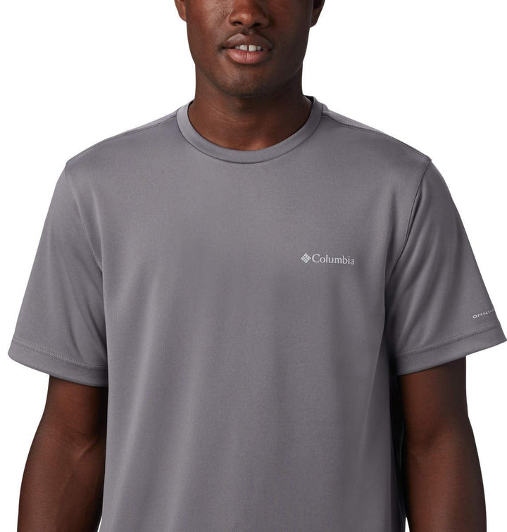 Columbia Men's Mist Trail Short Sleeve Shirt, City Grey, Medium