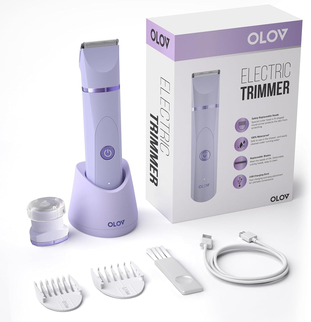 Electric Body Hair Trimmer | Waterproof Groomer for Men & Women | USB Rechargeable