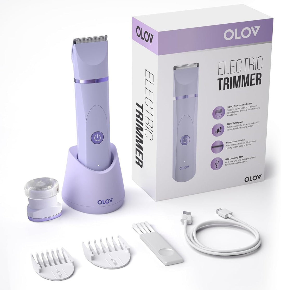 Electric Body Hair Trimmer | Waterproof Groomer for Men & Women | USB Rechargeable
