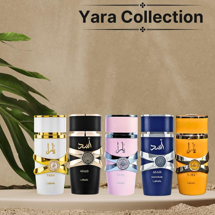 Yara Tous Eau de Parfum Spray for Women | 3.4 Oz | Pack of 4 | Lattafa