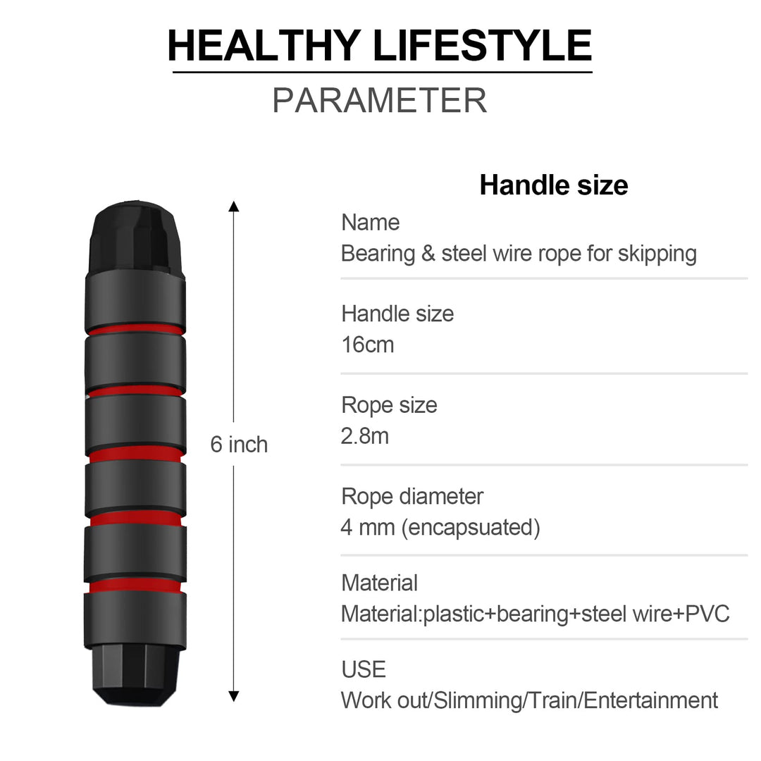 FITMYFAVO Jump Rope Cotton Adjustable Skipping Weighted jumprope for Women，Adult and Children Athletic Fitness Exercise Jumping Rope (Red)