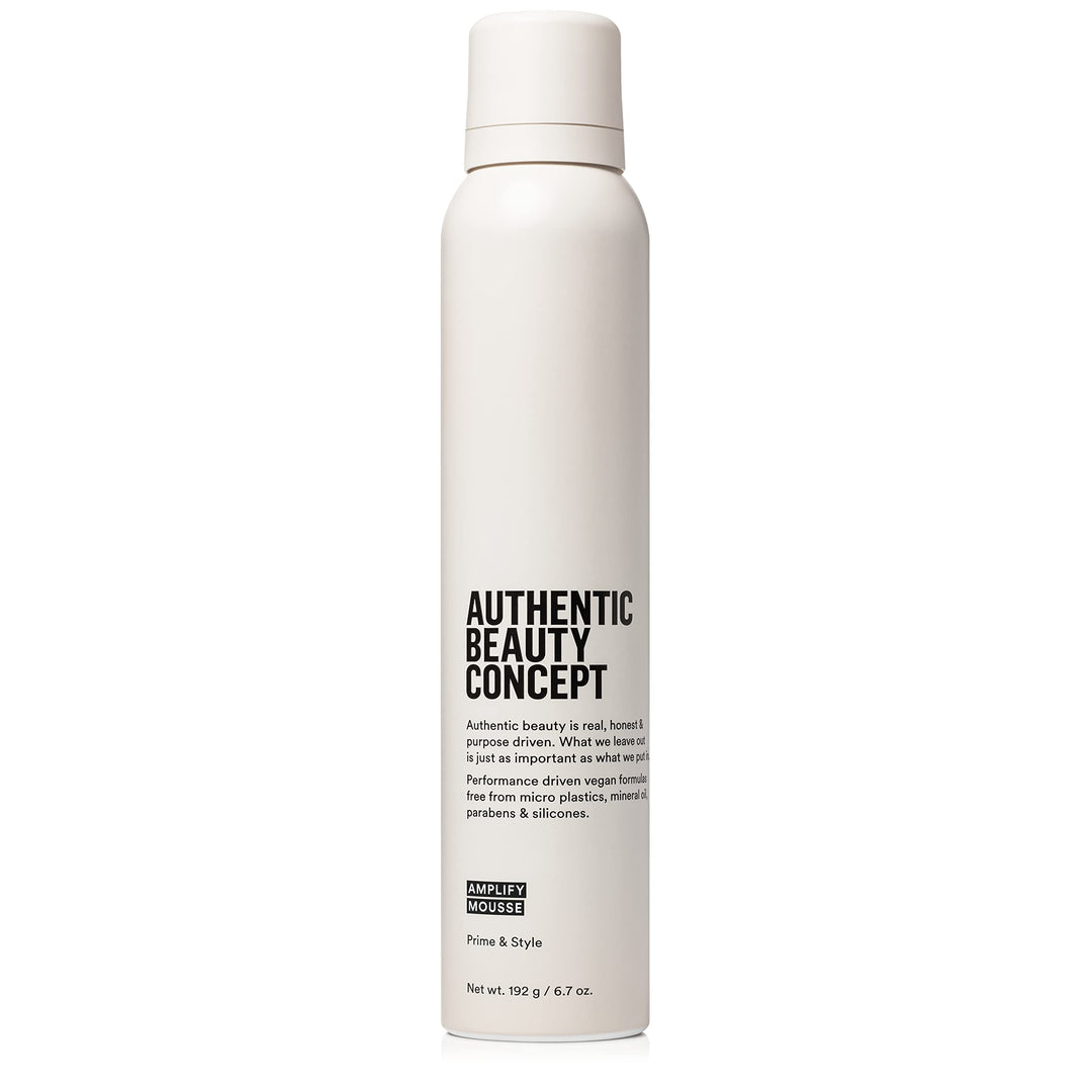 Authentic Beauty Concept Amplify Mousse | Volumizing Mousse | Lightweight Medium Hold Styling | Heat Protection | All Hair Types