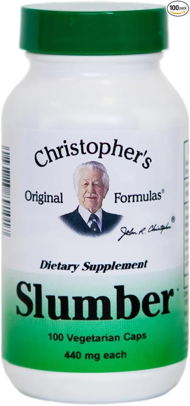 Christopher's Original Formulas Slumber Capsules, Natural Sleep Aid, 100 Veg Caps
