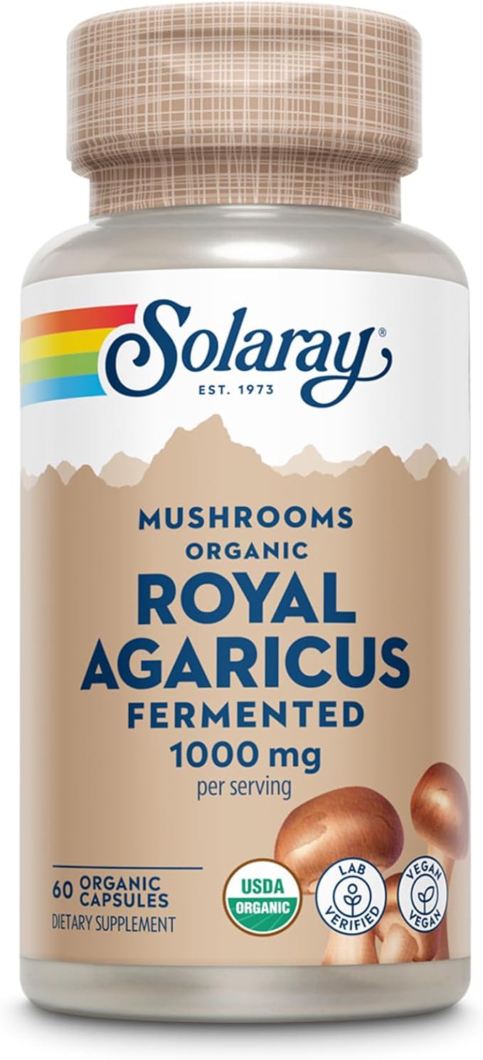 SOLARAY Fermented Royal Agaricus Mushroom 500 mg | 60 VegCaps