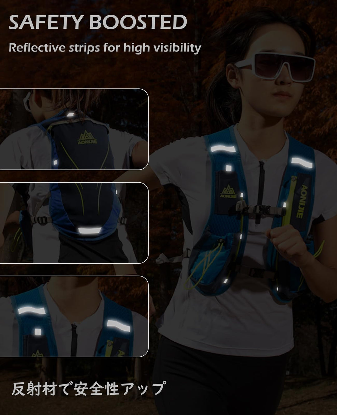 TRIWONDER Hydration Pack Backpack 5/5.5L Hydration Running Vest for Cycling, Running, Marathoner, Hiking (02 Black&Grey 5.5L - with 1.5L Water Bladder, One Size)