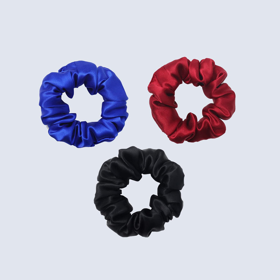 Zimasilk 100% Mulberry Silk Hair Scrunchies, Best For Women And Girlshair 19 Momme Elastic Hair Bands For Ponytail Holder Gentle