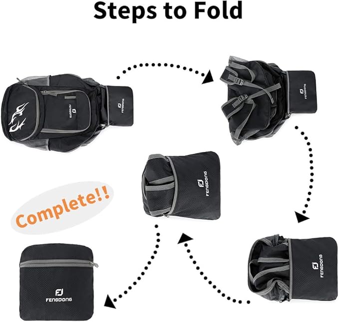 35L Lightweight Foldable Waterproof Packable Travel Small Hiking Backpack Daypack for men women