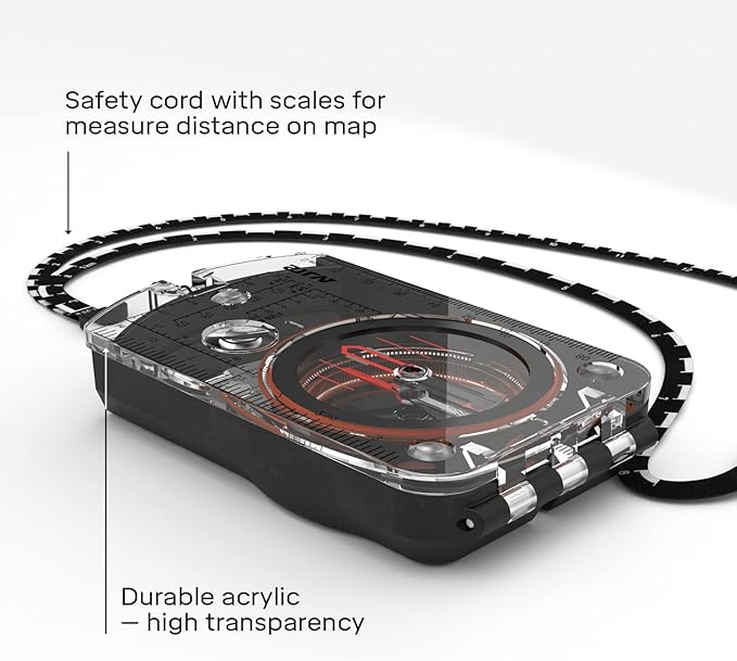 Silva Expedition S Compass | Night-Enabling Luminous Markings | Perfect for Navigation, Hiking, Trekking and Hunting