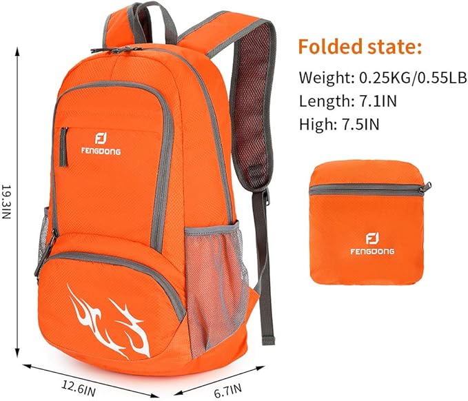 35L Lightweight Foldable Waterproof Packable Travel Small Hiking Backpack Daypack for men women