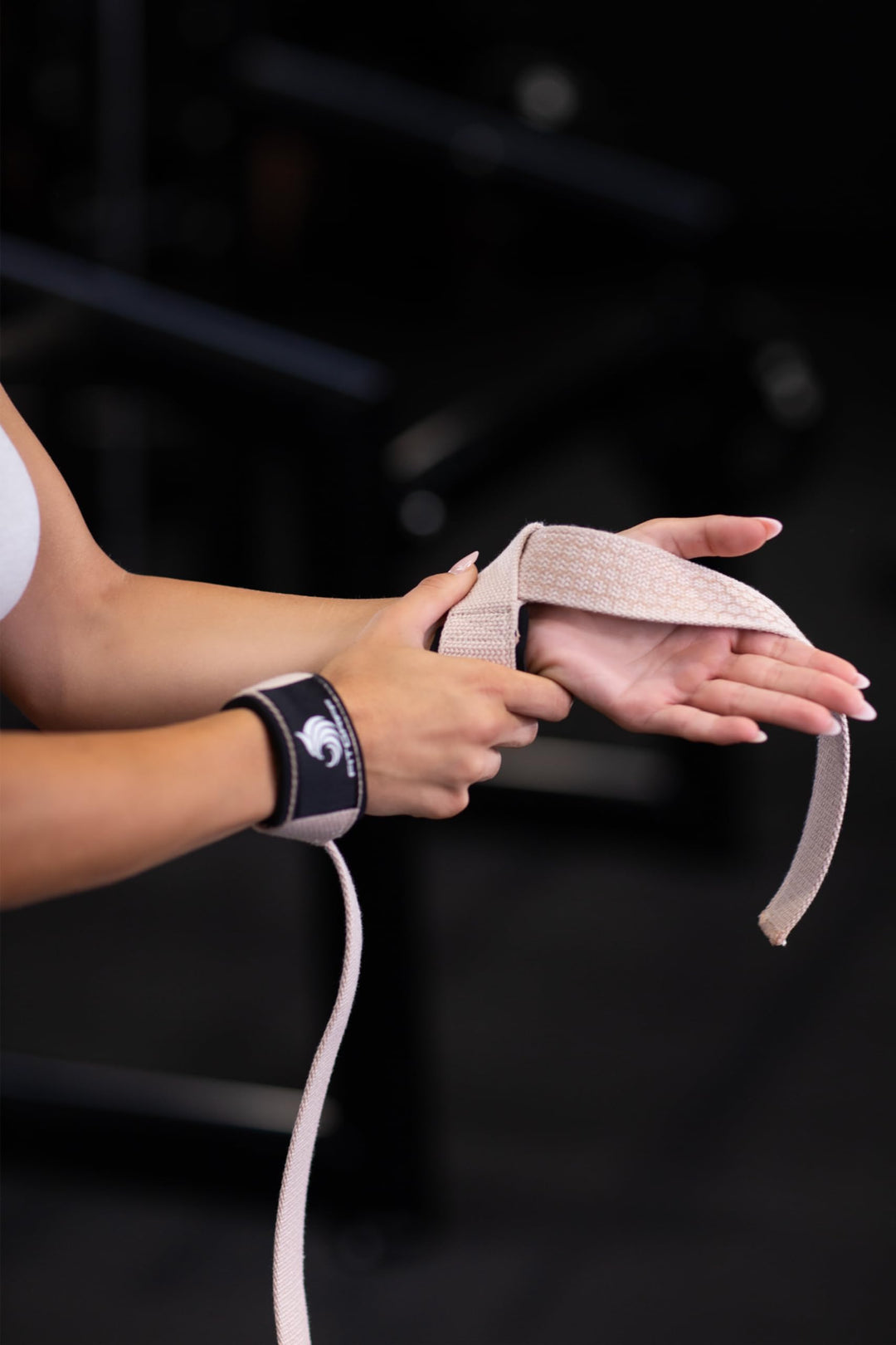 Fitgriff® Lifting Wrist Straps for Weightlifting, Gym, Deadlift, Workout (Made of Premium Cotton & Padded) - Men & Women (XS, Blush Pink (Silicone-Grip))