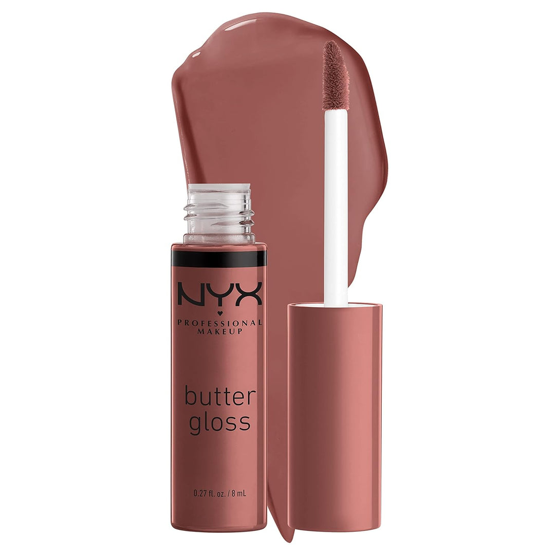 NYX Butter Gloss | Brown Sugar Non-Sticky Lip Gloss for Smooth Lips