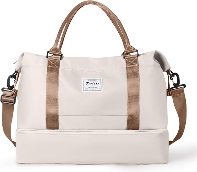 Travel Duffel Bag,Sports Tote Gym Bag,Shoulder Weekender Overnight Bag for Women