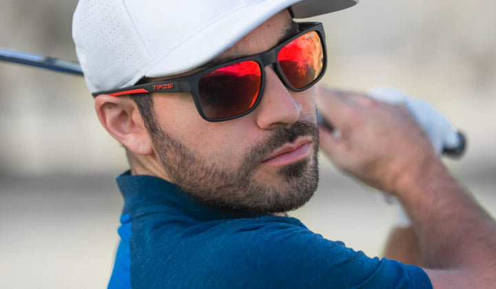 Tifosi Optics Swick Sunglasses (Satin Black-Crimson/Smoke Red Lenses)
