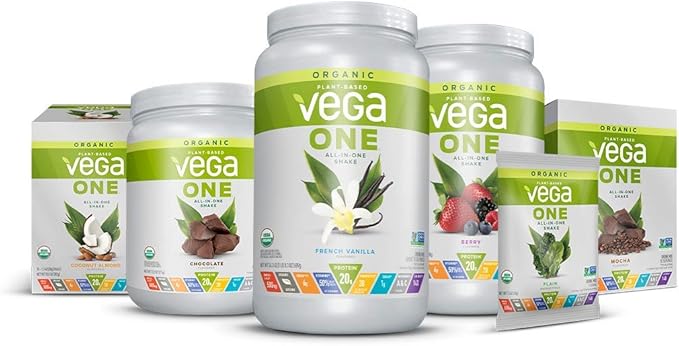 Vega Organic All-in-One Shake NET WT 26.9 OZ (1lb 10.9oz)(Packaging May Vary)