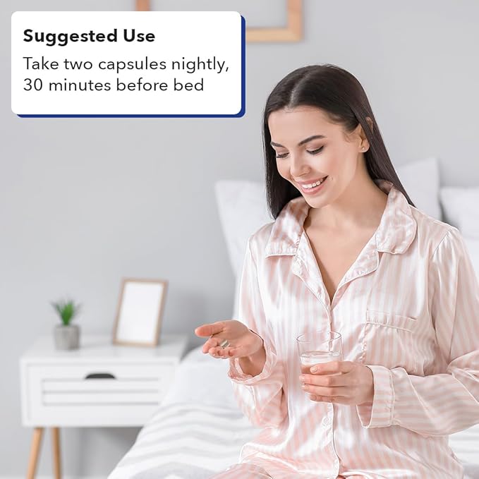 LifeSeasons Rest-ZZZ - Natural Sleep Support Supplement - Fall Asleep & Stay Asleep - Calms Nervous System - Ease Muscle Tension & Restlessness - Low Dose Melatonin GABA & Chamomile - 120 Capsules