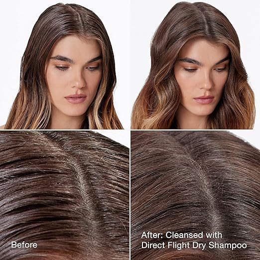 IGK DIRECT FLIGHT Multi-Tasking Matcha Dry Shampoo | Light Cleanse + Style Preserving | Vegan + Cruelty Free |