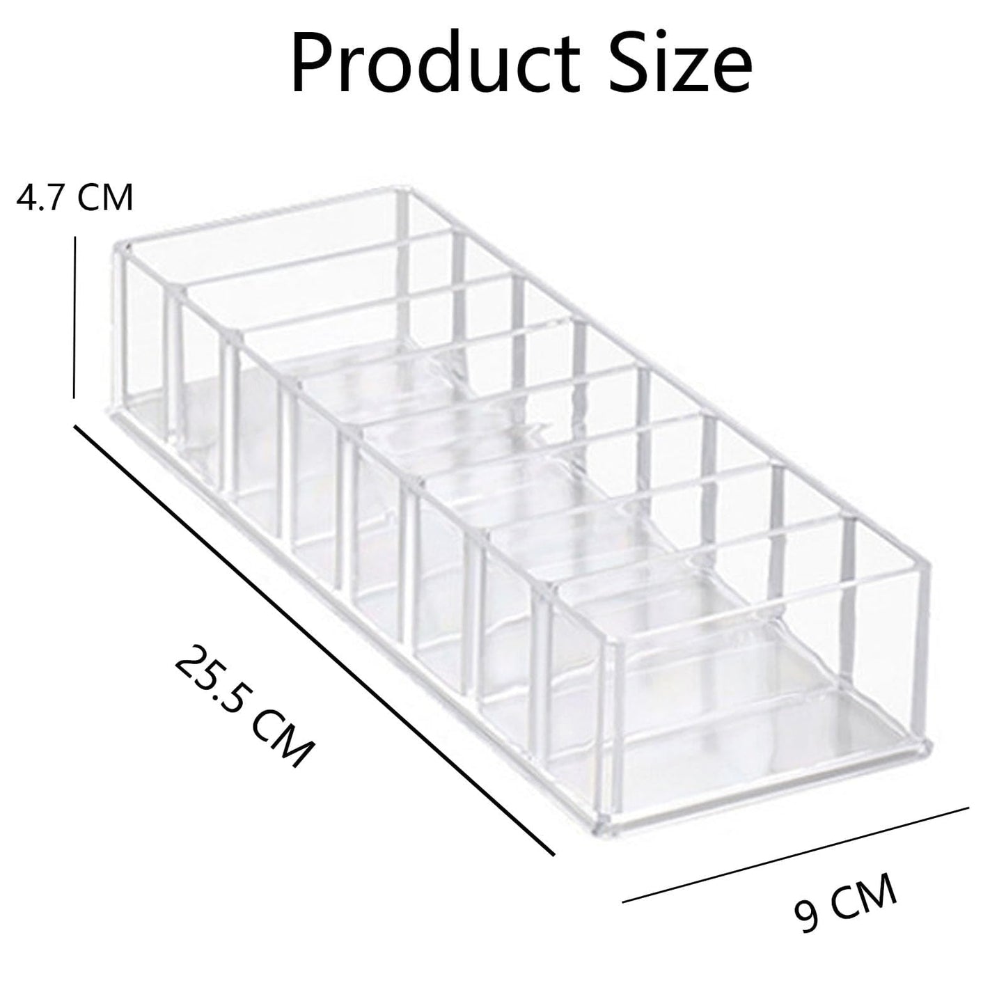 2Pcs Makeup Organiser Cosmetic Organisers Makeup Drawer Organiser Drawers Display Boxes Lipstick Organiser Make Up Organiser Tray Nail Storage Makeup Drawers Box for Dresser Vanity 8 Compartment