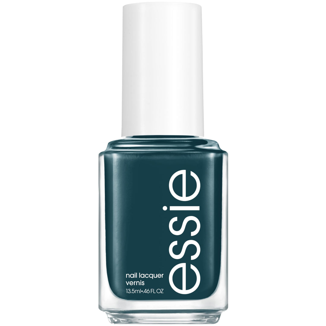 Essie Salon-Quality Nail Polish, Vegan, Deep Teal, In Plane View, 0.46 Fl Oz
