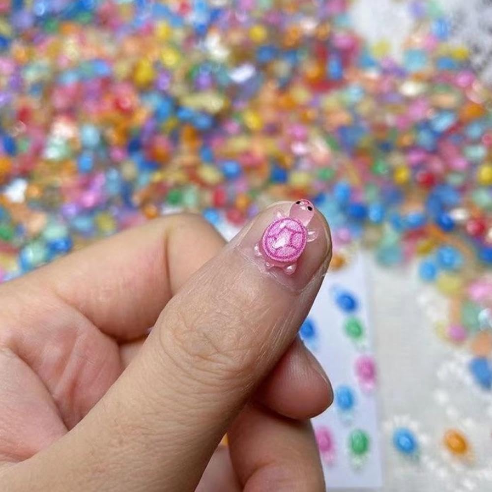 100 Pcs Mini Turtles, Tiny Turtle Toys Mini Resin Animals, Cute Turtle Resin Mini Figures for DIY Craft Garden Landscape Potted Plants Decorations