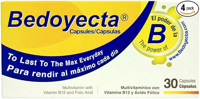 Bedoyecta Multivitamin, 30 Capsules Each (Pack of 4)